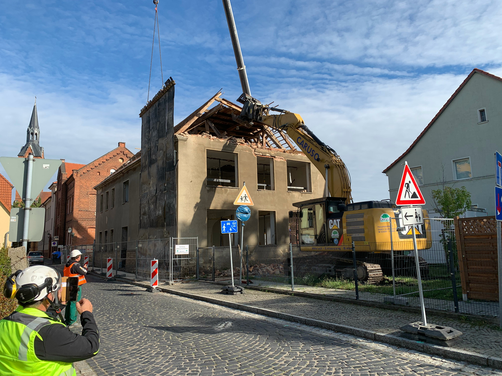 Abbruch Schulgebäude in Gräfenhainichen